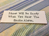DINNER WILL BE READY WHEN YOU HEAR THE SMOKE ALARM Tile Sign Funny KITCHEN Decor {{ JAMsCraftCloset }}