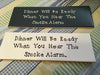 DINNER WILL BE READY WHEN YOU HEAR THE SMOKE ALARM Tile Sign Funny KITCHEN Decor {{ JAMsCraftCloset }}