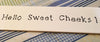 HELLO SWEET CHEEKS Tile Sign Funny BATHROOM Decor Wall Art Home Decor Gift Idea {{ JAMsCraftCloset }}