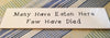 MANY HAVE EATEN HERE FEW HAVE DIED Tile Sign Funny KITCHEN Decor Wall Art Gift Idea {{ JAMsCraftCloset }}
