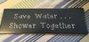 SAVE WATER...SHOWER TOGETHER Tile Sign Funny BATHROOM Decor Gift Idea {{ JAMsCraftCloset }}