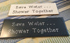 SAVE WATER...SHOWER TOGETHER Tile Sign Funny BATHROOM Decor Gift Idea {{ JAMsCraftCloset }}