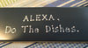 ALEXA DO THE DISHES Tile Sign Funny KITCHEN Decor Wall Art Gift Idea {{ JAMsCraftCloset }}