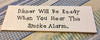 DINNER WILL BE READY WHEN YOU HEAR THE SMOKE ALARM Tile Sign Funny KITCHEN Decor {{ JAMsCraftCloset }}