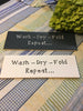 WASH DRY FOLD REPEAT Tile Sign Funny LAUNDRY Room Decor Wall Art Gift Idea {{ JAMsCraftCloset }}