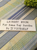 FOR SAME DAY LAUNDRY SERVICE DO IT YOURSELF Tile Sign Funny LAUNDRY Room Decor {{ JAMsCraftCloset }}