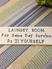 FOR SAME DAY LAUNDRY SERVICE DO IT YOURSELF Tile Sign Funny LAUNDRY Room Decor {{ JAMsCraftCloset }}