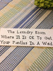 WHERE IT IS OK TO GET YOUR PANTIES IN A WAD Tile Sign Funny LAUNDRY Decor Wall Art {{ JAMsCraftCloset }}