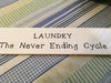 LAUNDRY THE NEVER ENDING CYCLE Tile Sign Funny LAUNDRY Decor Wall Art Gift Idea {{ JAMsCraftCloset }}