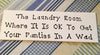 WHERE IT IS OK TO GET YOUR PANTIES IN A WAD Tile Sign Funny LAUNDRY Decor Wall Art {{ JAMsCraftCloset }}