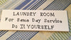 FOR SAME DAY LAUNDRY SERVICE DO IT YOURSELF Tile Sign Funny LAUNDRY Room Decor {{ JAMsCraftCloset }}