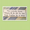 WHERE IT IS OK TO GET YOUR PANTIES IN A WAD Tile Sign Funny LAUNDRY Decor Wall Art {{ JAMsCraftCloset }}