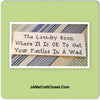 WHERE IT IS OK TO GET YOUR PANTIES IN A WAD Tile Sign Funny LAUNDRY Decor Wall Art {{ JAMsCraftCloset }}