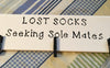 LOST SOCKS Tile Sign Funny LAUNDRY Room Decor Wall Art Gift Idea {{ JAMsCraftCloset }}