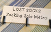 LOST SOCKS Tile Sign Funny LAUNDRY Room Decor Wall Art Gift Idea {{ JAMsCraftCloset }}