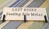 LOST SOCKS Tile Sign Funny LAUNDRY Room Decor Wall Art Gift Idea {{ JAMsCraftCloset }}