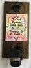 BOTTLE OPENER Sublimation On Metal Mounted On Wood I JUST RESCUED SOME BEER Home Mancave Patio Porch Decor Crafters Delight {{ JAMsCraftCloset }}