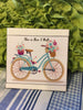 Vintage Bicycle Wall Art THIS IS HOW I ROLL Smaller Ceramic Tile Decoupaged Sign Gift {{ JAMsCraftCloset }}