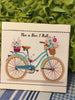 Vintage Bicycle Wall Art THIS IS HOW I ROLL Smaller Ceramic Tile Decoupaged Sign Gift {{ JAMsCraftCloset }}