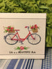Vintage Bicycle Wall Art LIFE IS A BEAUTIFUL RIDE Smaller Ceramic Tile Decoupaged Sign Gift {{ JAMsCraftCloset }}