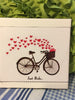 Vintage Bicycle Wall Art JUST RIDE Smaller Ceramic Tile Decoupaged Sign Gift {{ JAMsCraftCloset }}