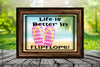 Garden Flag Digital Design Sublimation Graphic Beach SVG-PNG-JPEG Download LIFE IS BETTER IN FLIPFLOPS Crafters Delight {{ JAMsCraftCloset }}