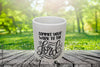 Mugs Coffee FAITH Hand Painted Stenciled SET OF 2 Faith Over Fear - Commit You Work To The Lord - Crafters Delight {{ JAMsCraftCloset }}