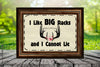 DEER License Plate Digital Graphic Design Download I LIKE BIG RACKS SVG-PNG Hunters Crafters Delight Sublimation {{ JAMsCraftCloset }}