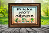 Garden Flag Digital Design Sublimation Easter Graphic SVG-PNG-JPEG Download PRICKS ARE NOT ALLOWED Crafters Delight {{ JAMsCraftCloset }}