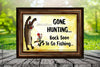 MUG Coffee Full Wrap Sublimation Digital Graphic Design Download GONE HUNTING BE BACK TO GO FISHING SVG-PNG Crafters Delight {{ JAMsCraftCloset }}