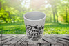 FAITH Design Mug Cup Coffee Hand Painted Stenciled Farmhouse Country Kitchen Decor Crafters Delight {{ JAMsCraftCloset }}