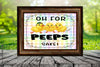 Garden Flag Digital Design Sublimation Easter Graphic SVG-PNG-JPEG Download OH FOR PEEPS SAKE Crafters Delight {{ JAMsCraftCloset }}