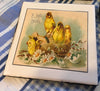Ceramic Tile EASTER CHICKS Wall Art Handmade Upcycled Repurposed Gift Home Decor SET OF 4 {{ JAMsCraftCloset }}