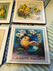 Ceramic Tile EASTER CHICKS Wall Art Handmade Upcycled Repurposed Gift Home Decor SET OF 4 {{ JAMsCraftCloset }}