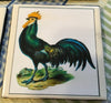 Ceramic Tile Vintage ROOSTER Kitchen Wall Art Handmade Upcycled Gift {{ JAMsCraftCloset }}