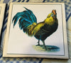 Ceramic Tile Vintage ROOSTER Kitchen Wall Art Handmade Upcycled Gift {{ JAMsCraftCloset }}
