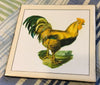 Ceramic Tile Vintage ROOSTER Kitchen Wall Art Handmade Upcycled Gift {{ JAMsCraftCloset }}