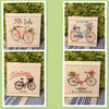 Vintage Bicycle Wall Art JUST RIDE Smaller Ceramic Tile Decoupaged Sign Gift {{ JAMsCraftCloset }}