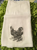5 CHICKENS HENS Flour Sack Tea Towels Kitchen Decor Gift Idea Handmade Chef Gift Housewarming Gift Wedding Gift - JAMsCraftCloset