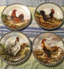 Plates Country Chickens Country Farmhouse Kitchen Dining Decor Set of 4 Wall Art Gift Idea {{ JAMsCraftCloset }}