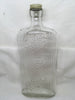 Vintage COLUMBIA Embossed Grapes Rectangle Rare Wine Bottle With Screw-On Lid 3/4 Quart 1900-1940 {{ JAMsCraftCloset }}