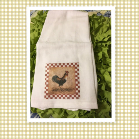 HENS With Red Checkerboard Frame Decorative Flour Sack Tea Dish Towels Kitchen Decor Gift Idea Handmade Chef Gift Housewarming Gift Wedding Gift Country Farmhouse Decor  - JAMsCraftCloset