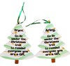 Christmas Personalized Ornament Handmade Large Tree Shaped Wooden Sublimation Large Holiday Tree Decoration Crafters Delight {{ JAMsCraftCloset }}