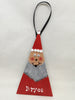 Christmas Personalized Ornament Handmade Hand Painted SANTA Wooden Holiday Tree Decoration Crafters Delight {{ JAMsCraftCloset }}