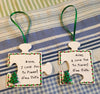 Christmas Personalized Ornament Handmade I LOVE YOU TO PIECES Wooden Holiday Tree Decoration Crafters Delight {{ JAMsCraftCloset }}