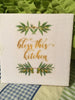 BLESS THIS KITCHEN Olive Branches Accent Wall Art Ceramic Tile Decoupaged Sign Gift {{ JAMsCraftCloset }}