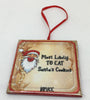 HOLIDAYS Ceramic Tile Christmas Ornament MOST LIKELY 2 Gift Tree Decor Stocking Stuffer Crafters Delight {{ JAMsCraftCloset }}