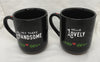 HEY THERE HANDSOME and HELLO LOVELY Cups Mugs Coffee Hand Painted SET of 2 {{ JAMsCraftCloset }}