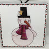 SNOWMAN Wall Art Ceramic Tile Decoupaged Christmas Holiday Decor Sign Gift Idea {{ JAMsCraftCloset }}