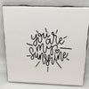 YOU ARE MY SUNSHINE Wall Art Ceramic Tile Hand Painted Positive Saying Sign Gift Home Decor {{ JAMsCraftCloset }}